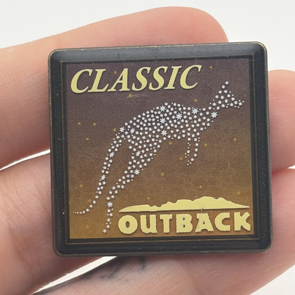 Outback Steakhouse Classic Kangaroo Stars Lapel Hat Pin